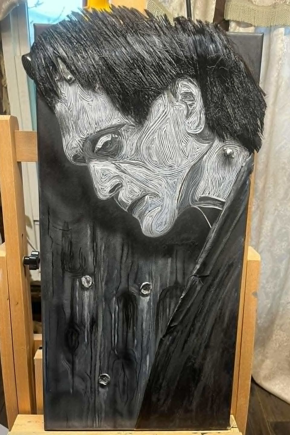 Hand-painted portrait art collection by Skeeter's Grafix.