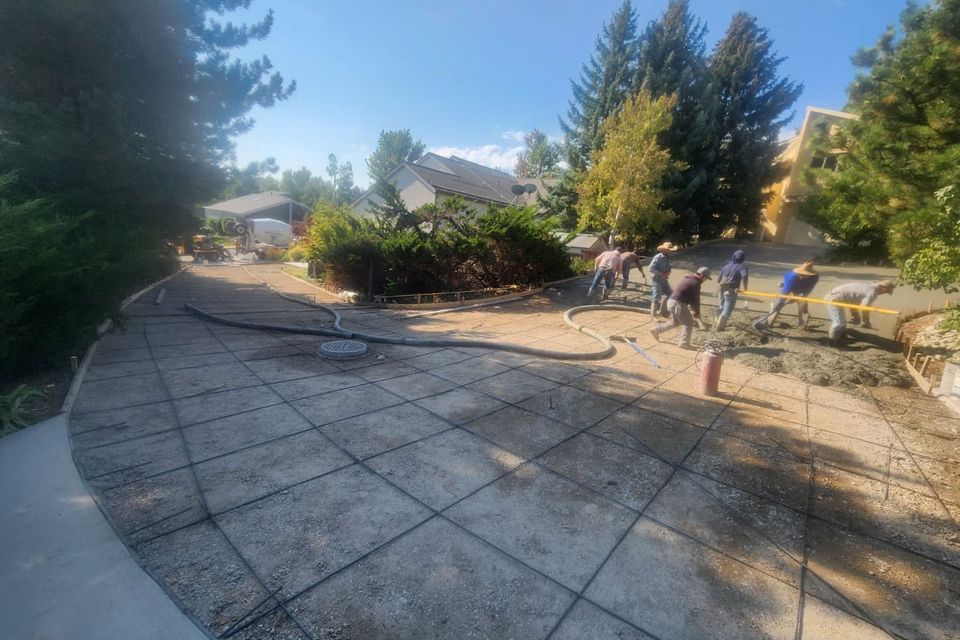 Driveways and patio