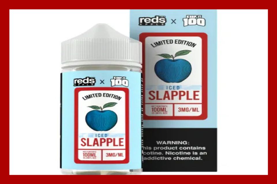 Keep It 100 x Reds Apple (By Daze) Iced Slapple E-Liquid