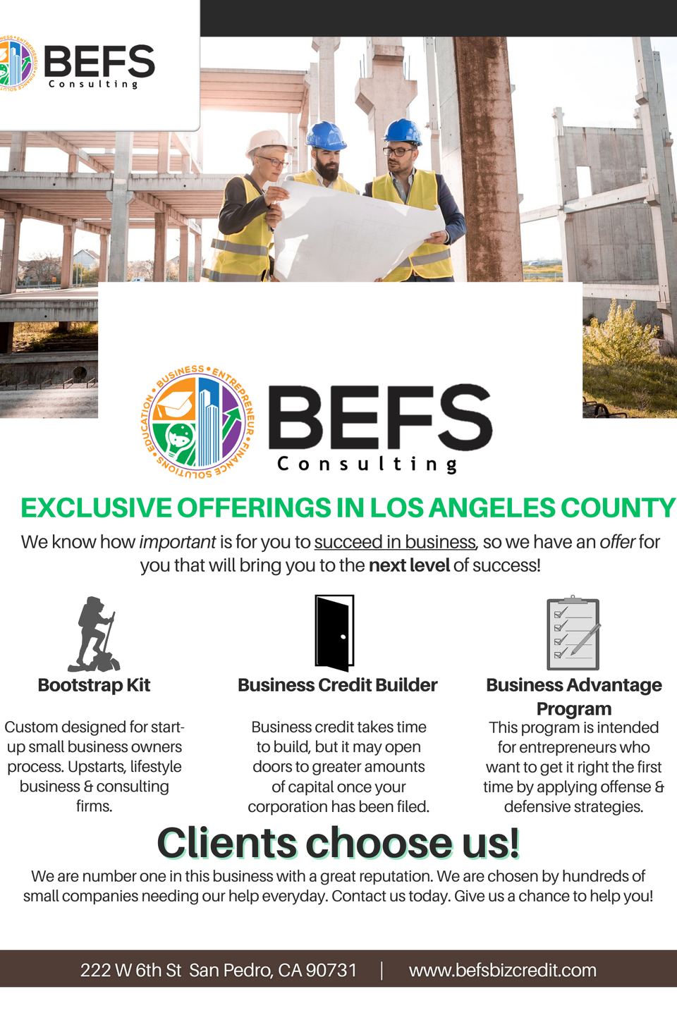 Befs consulting business services flyer
