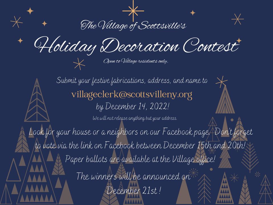 Holiday decoration contest 2022
