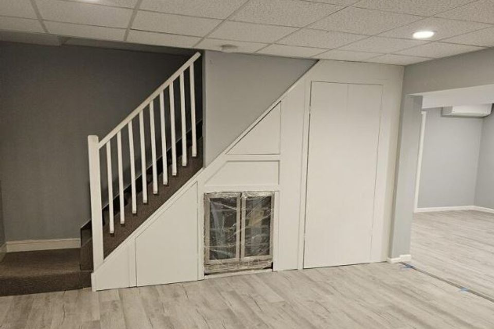 A basement "build in" done by Taurus Contracting