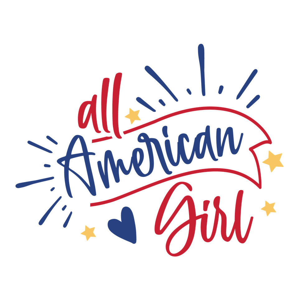 Patriotic all american girl