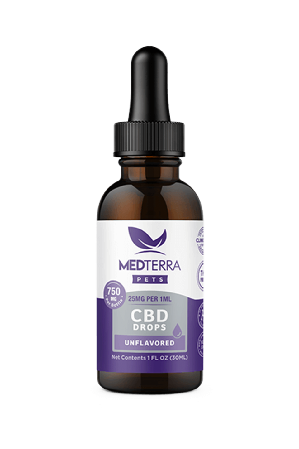 Cbd tincture pets unflavored 750mg