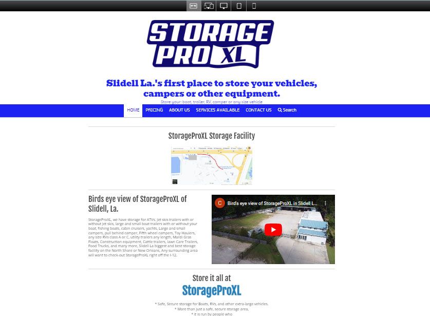 Storage website