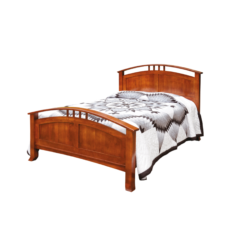 Crescent panel bed high footboard   702