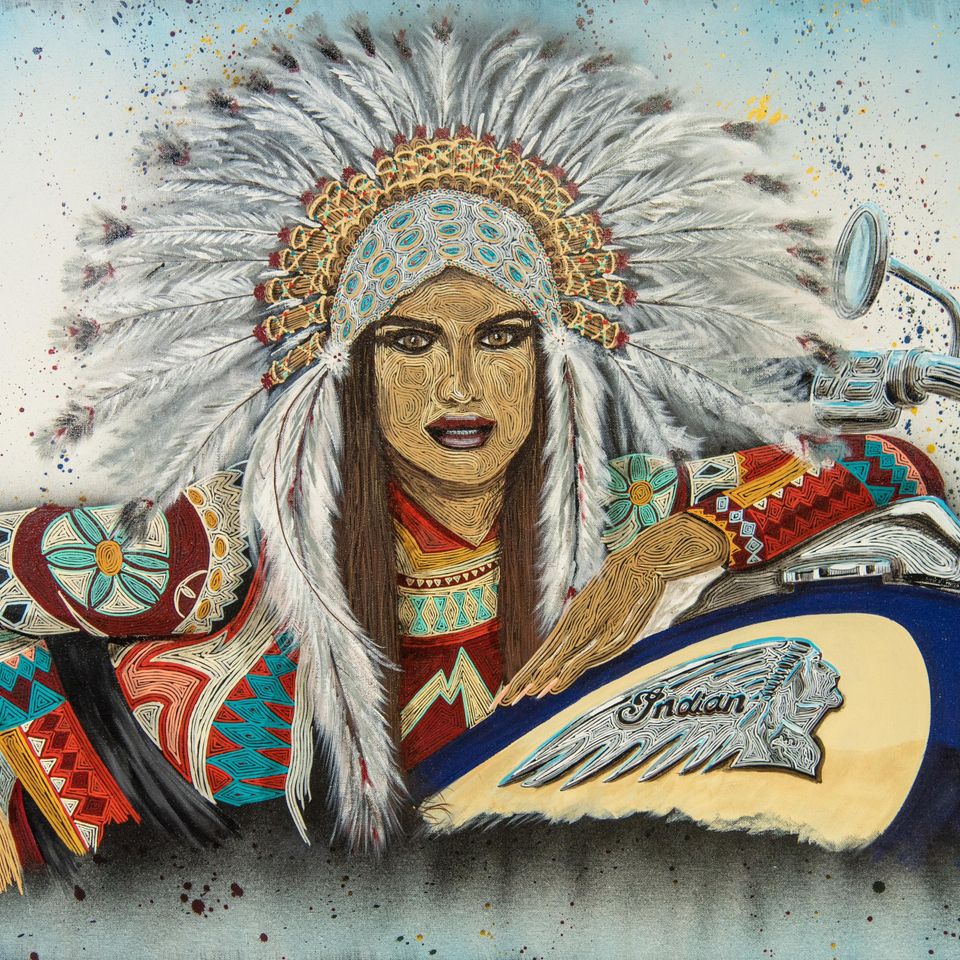 Hand-painted portrait art collection by Skeeter's Grafix.