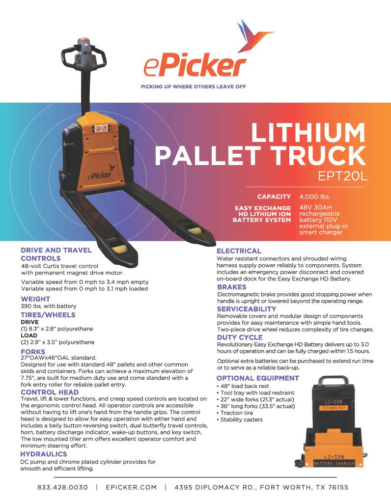Lithium pallet truck ept20l1024 1
