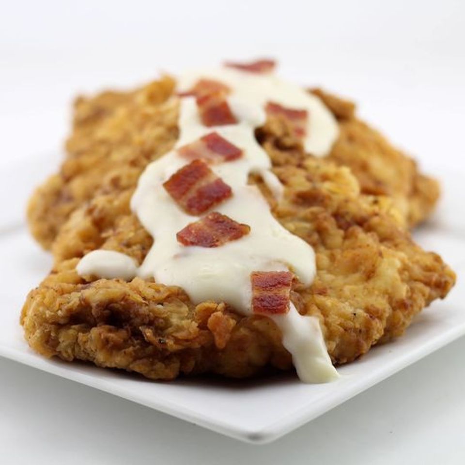 Fried pork sirlion