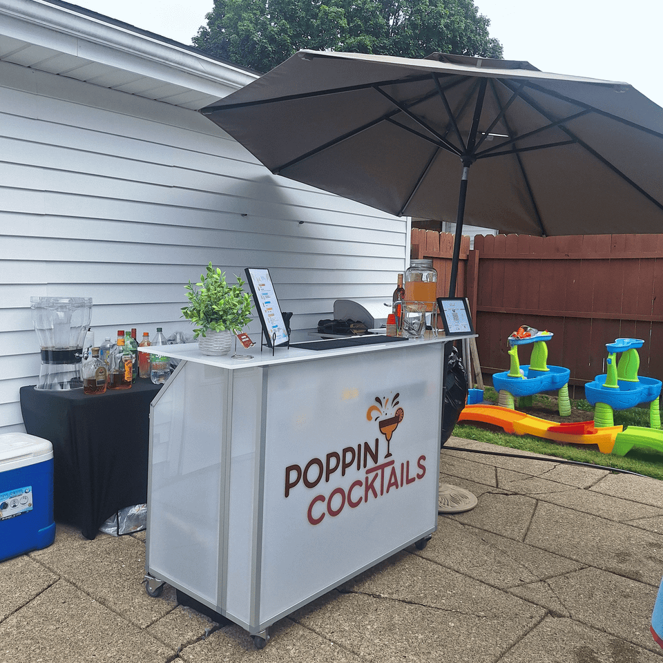 Waterslide backyard party photos