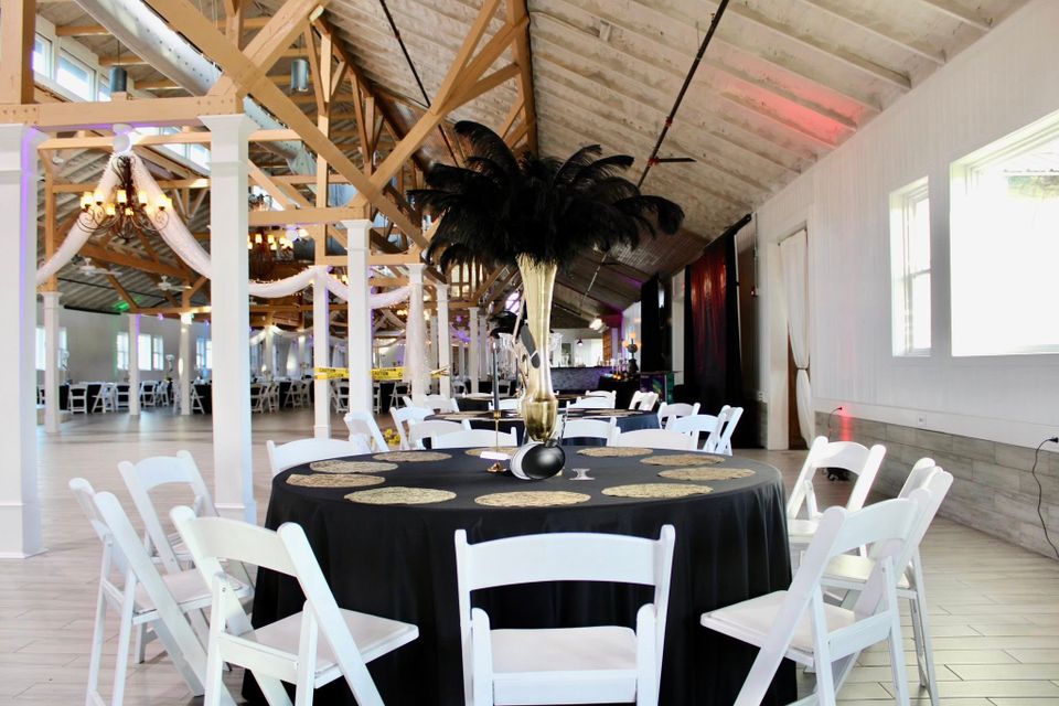 Palace of riverbend wedding venue prom setup