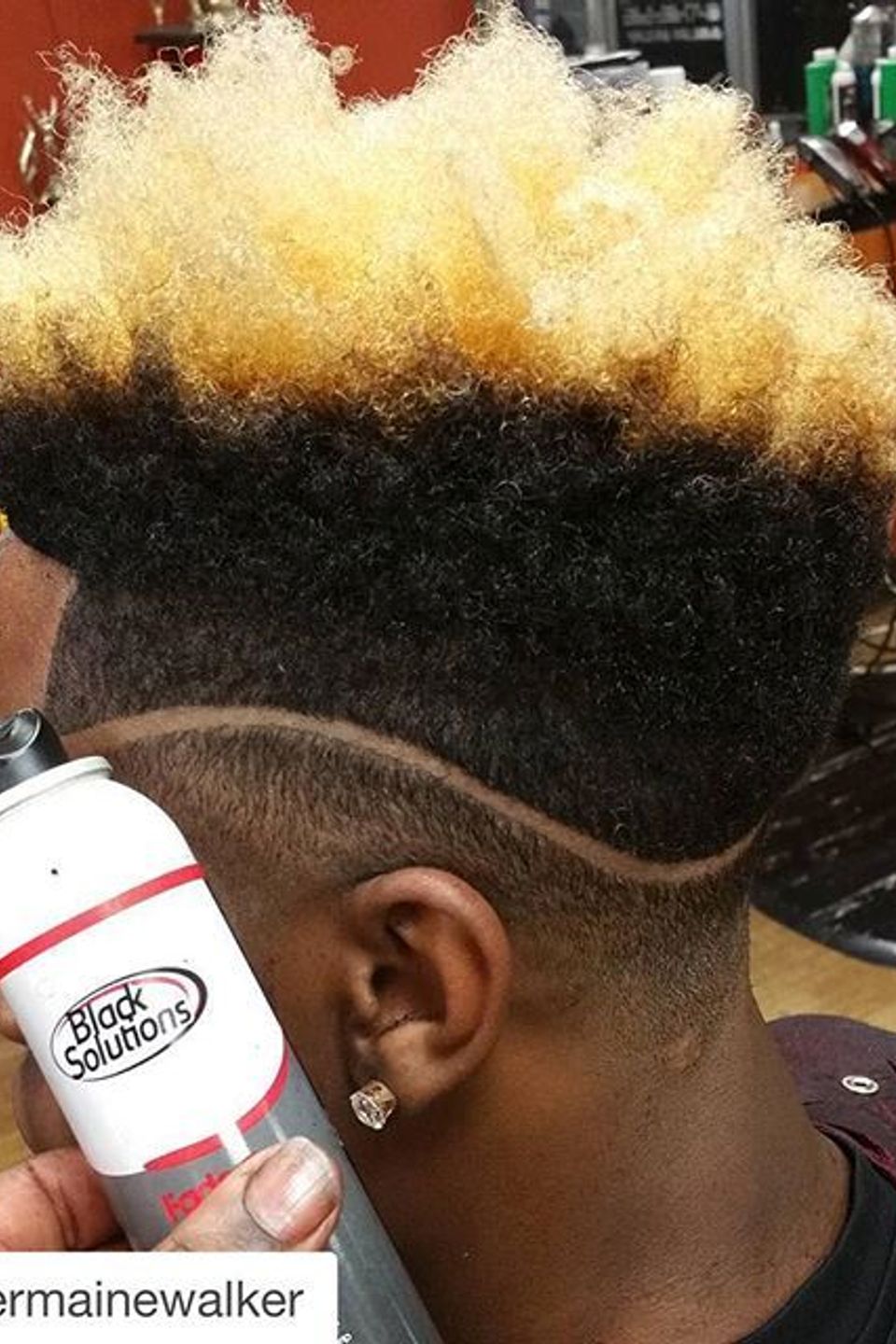 Hair coloring jagged edge