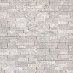 Silver canyon stacked stone panels