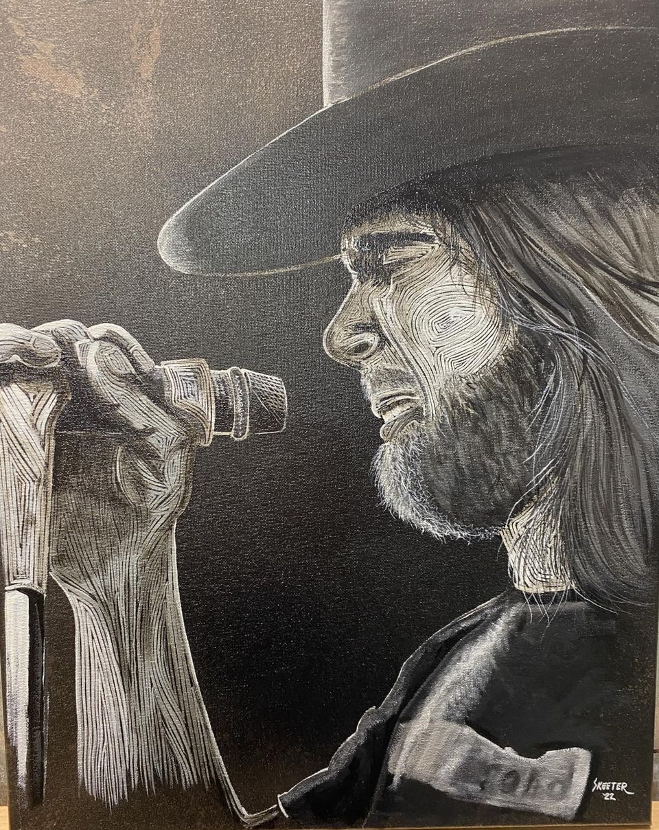 Hand-painted portrait art collection by Skeeter's Grafix.