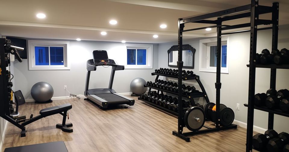 Home Gym Basement Remodel Lancaster Neffsville S King Home Improvement