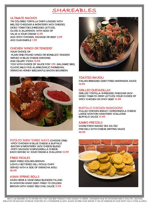 Shareables   menu updated 2024 shortened copy