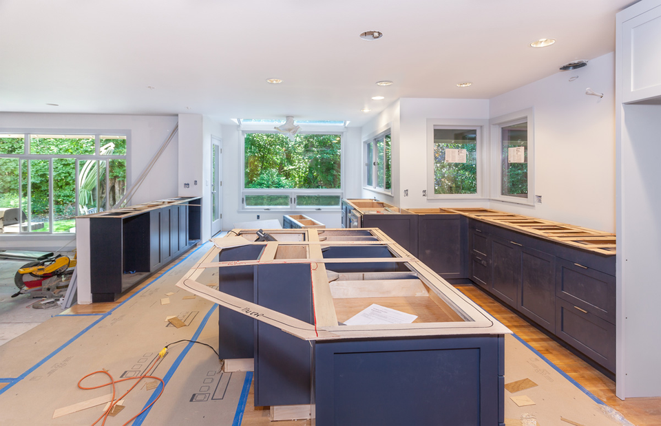 Monroe kitchen remodel under construction
