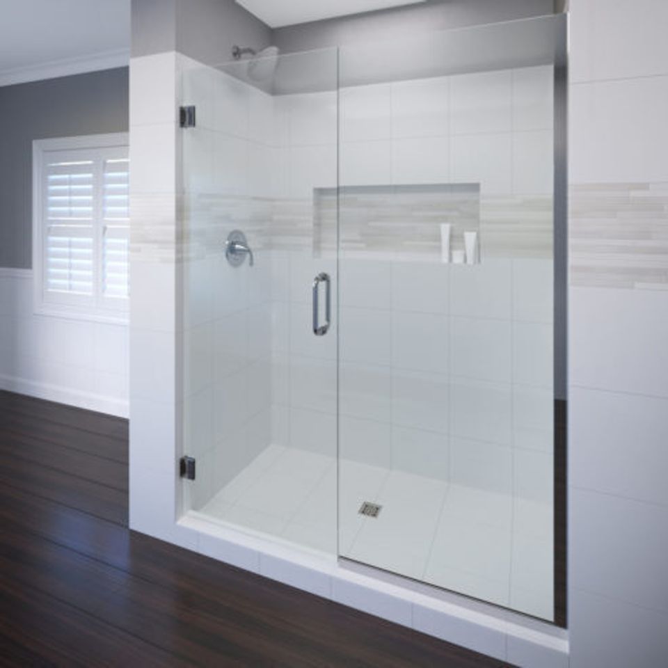 Celesta Frameless 3/8-inch Glass Swing Door & Panel Shower Door