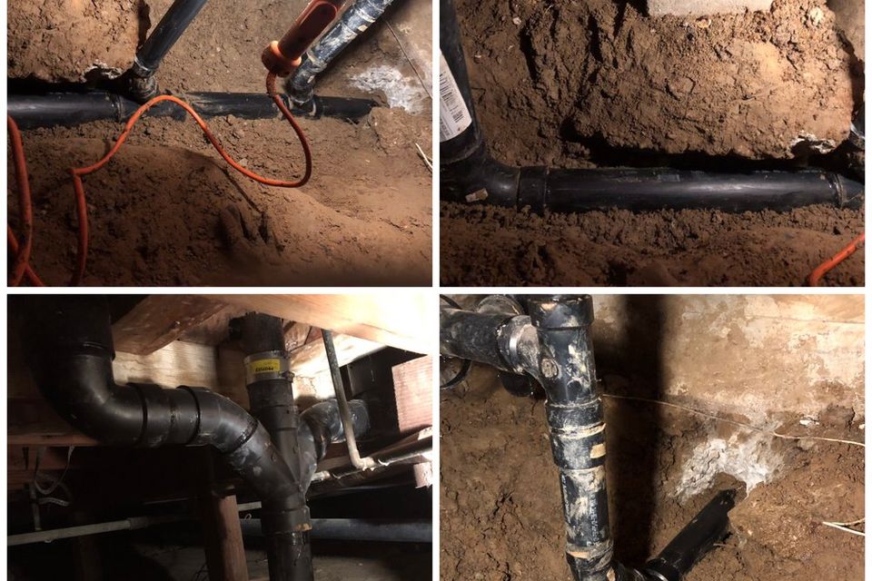 Main sewer line clean out