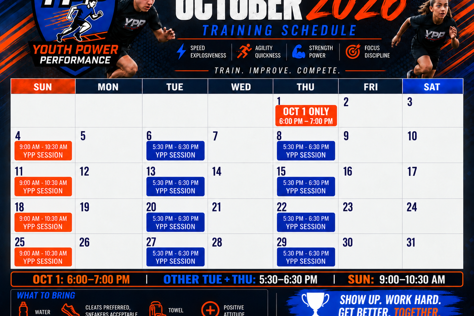 October training schedule