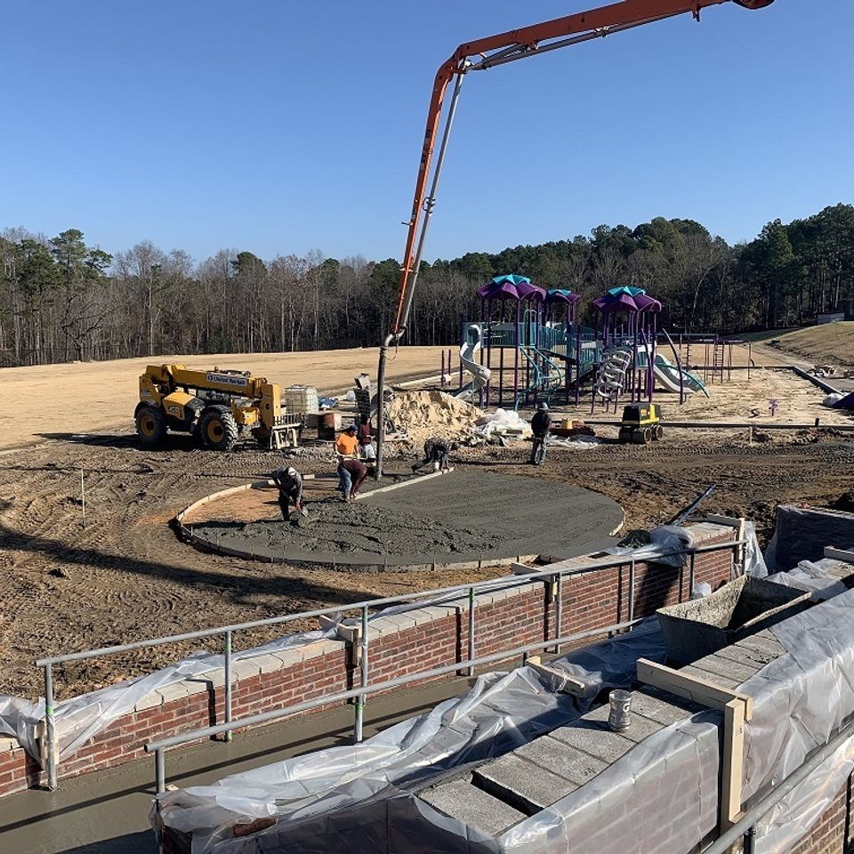Concrete pouring