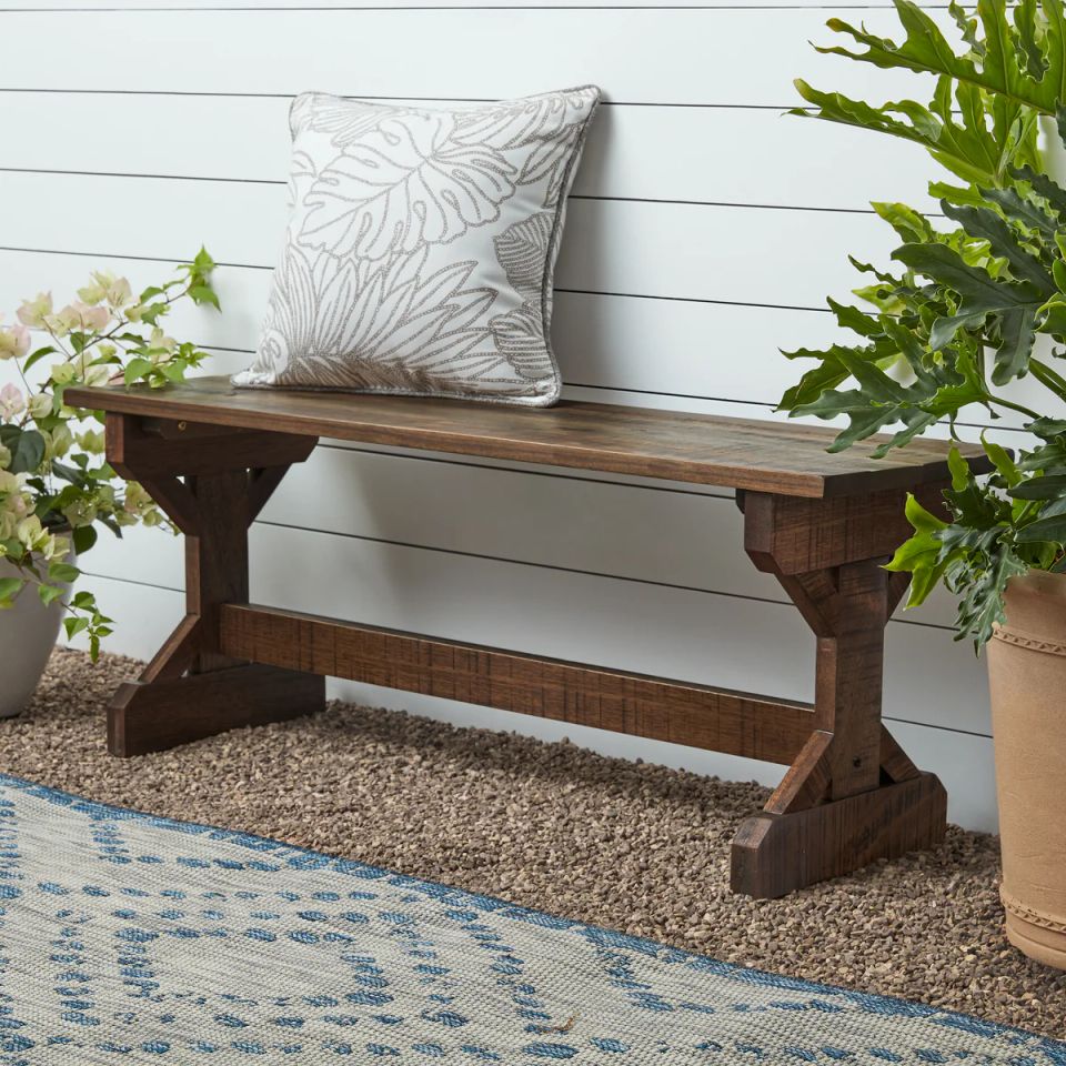 Bench brown outdoor