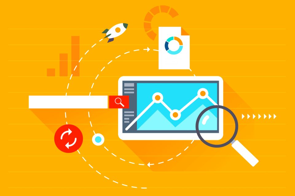 Done Right Web Design tracking website growth and data insights using a Google Analytics dashboard integration.