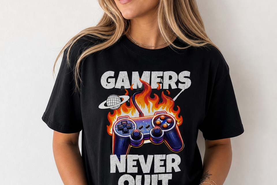 Gamers never quit   illustrationimage