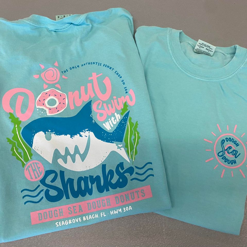 Donut swim with the sharks shirt