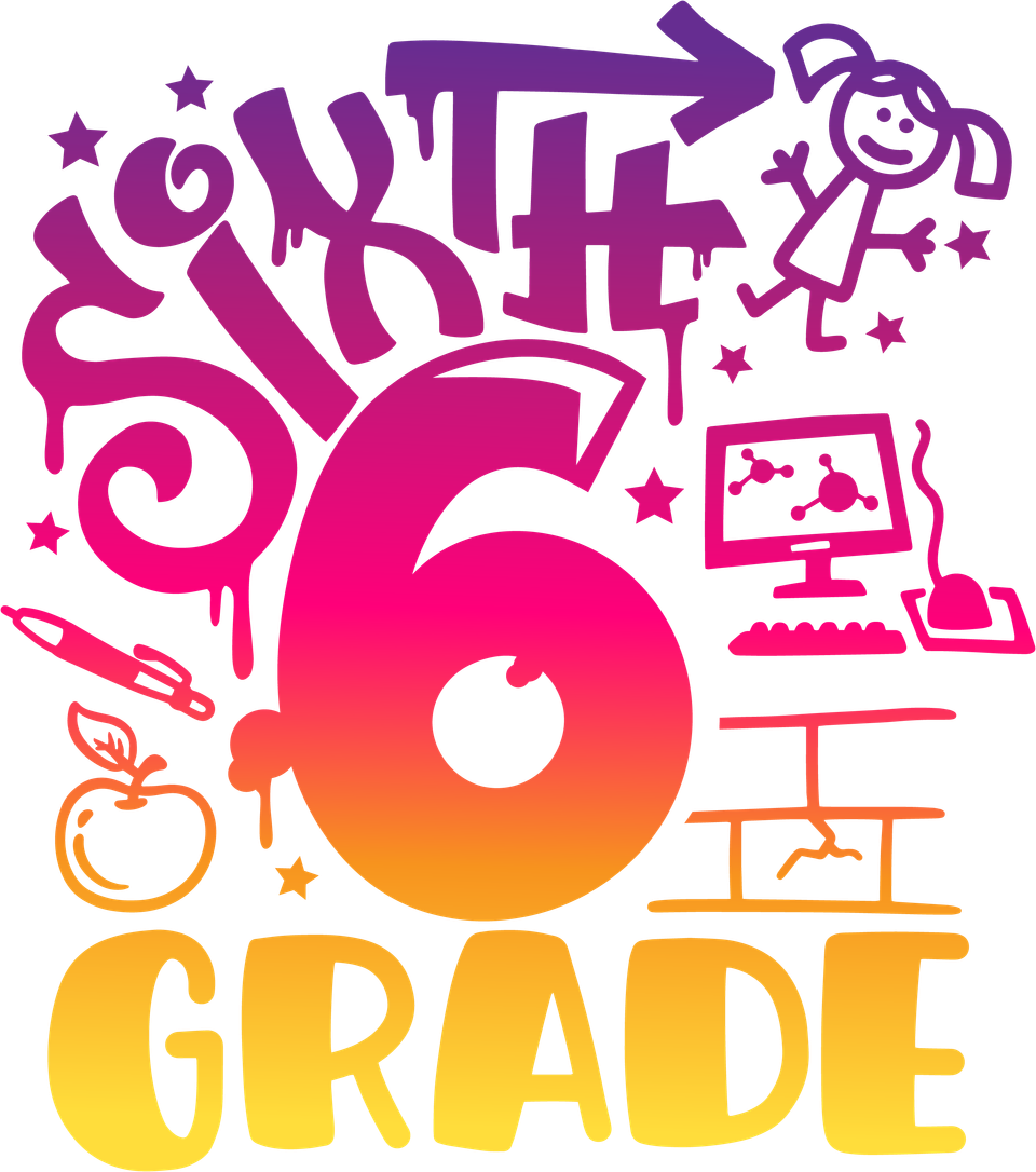 School   6th grade girl color 2