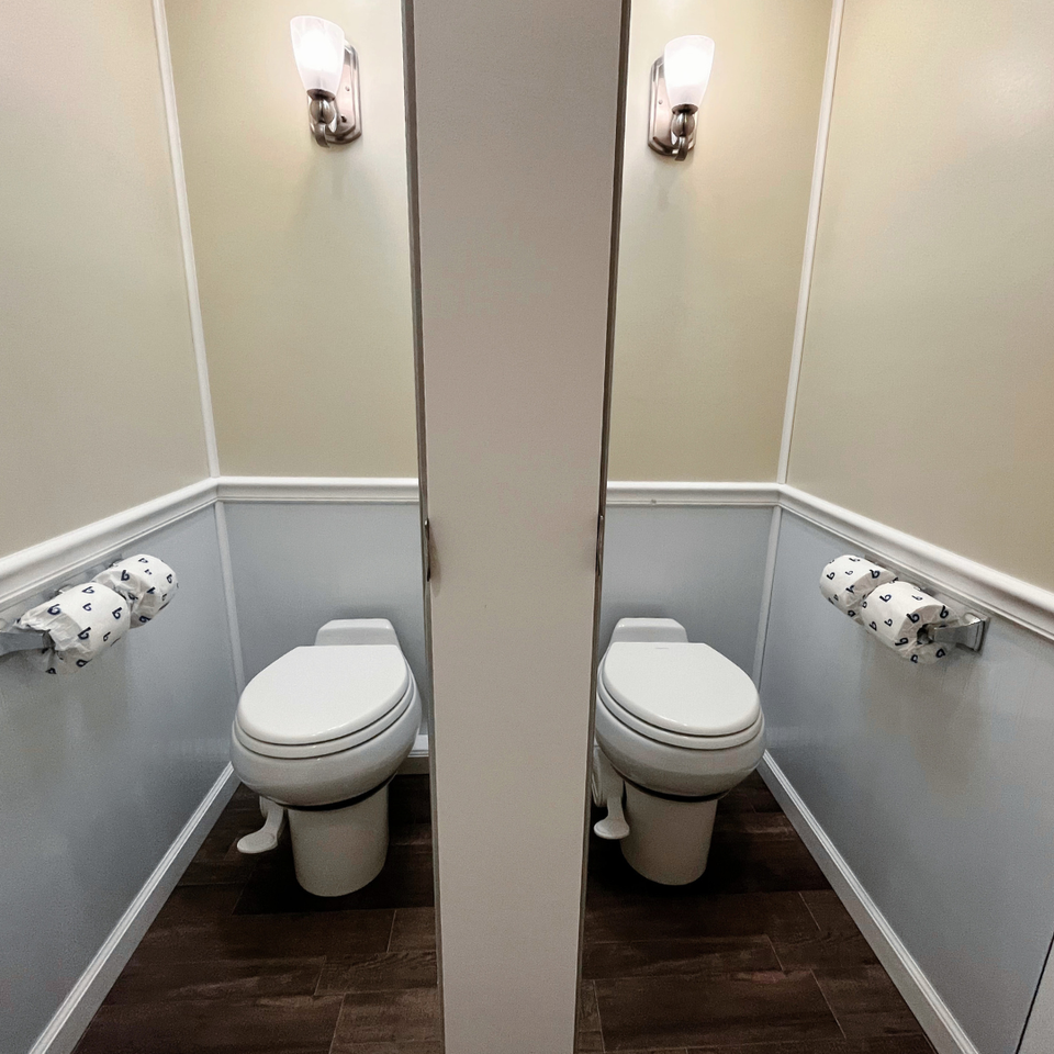 Restroom Trailer Interior
