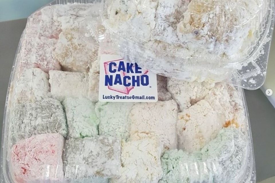 Lucky treats cake nachos