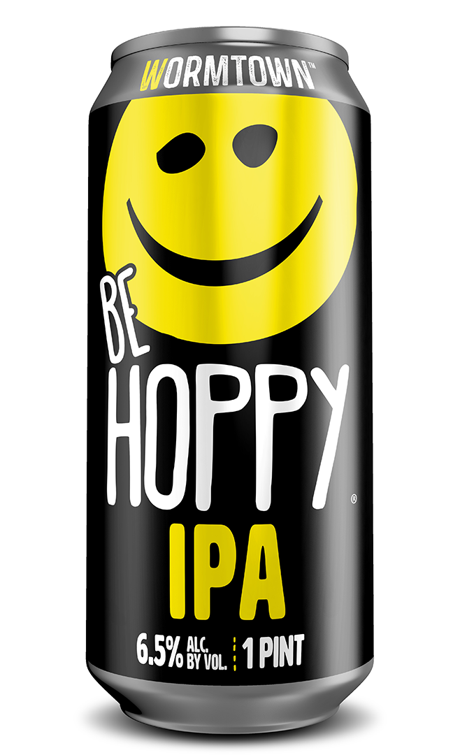 Wormtown brewery beer be hoppy ipa 16oz