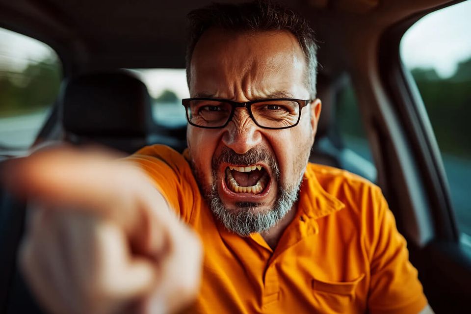 Angry driver