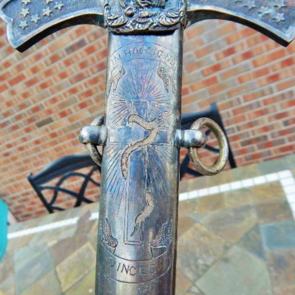 C.roby  early masonic knights sword  silvered  1860s files1120170911 5759 1hadnnb