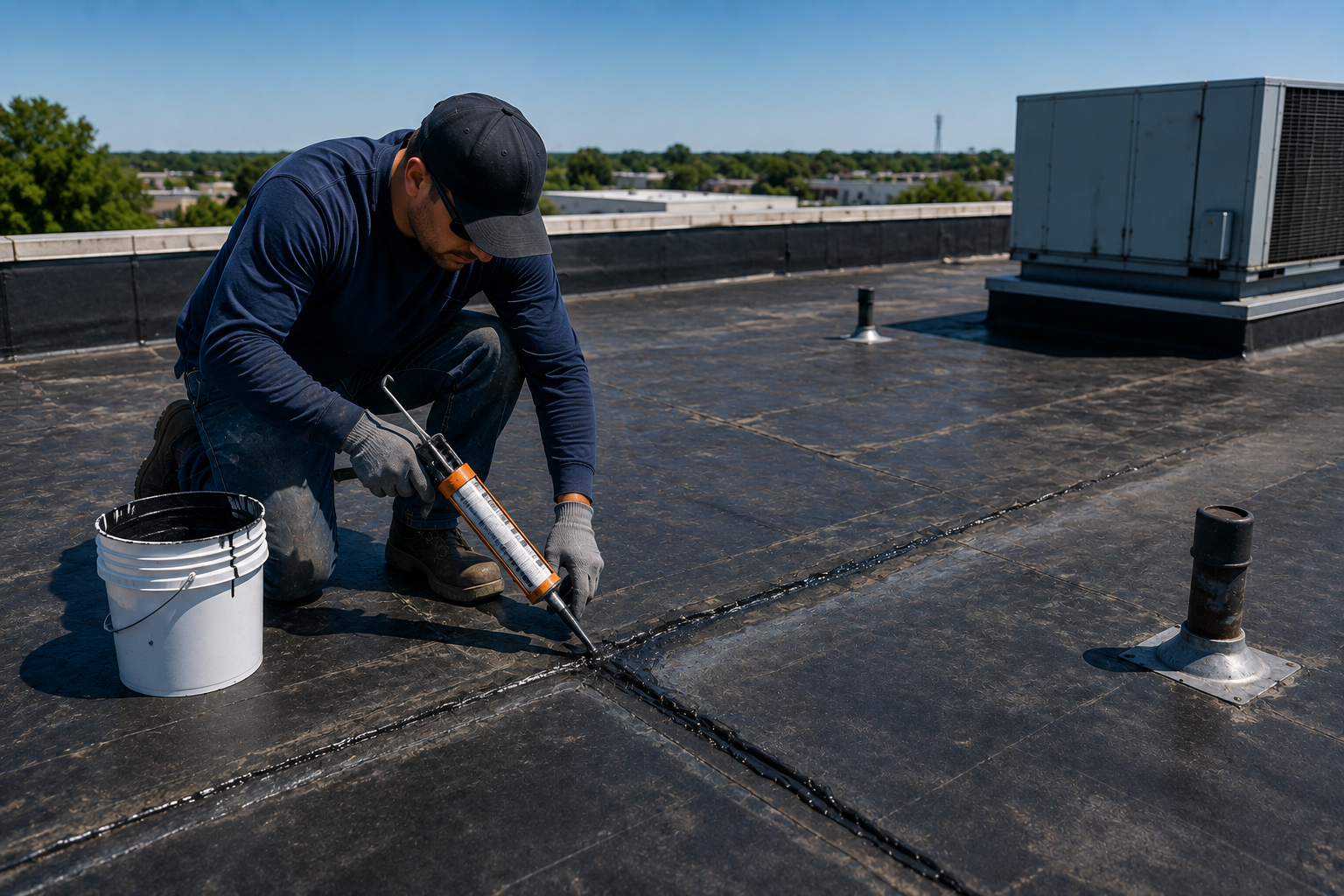 Flat roof repairs