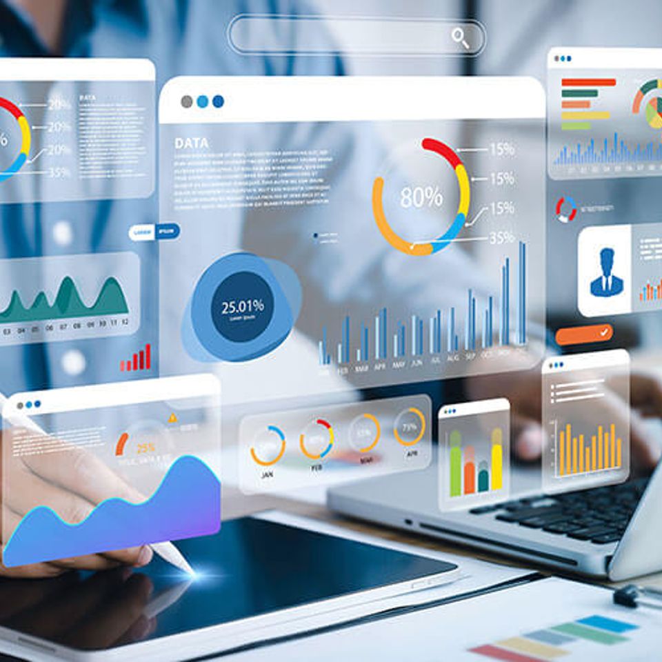 Floating computer screens