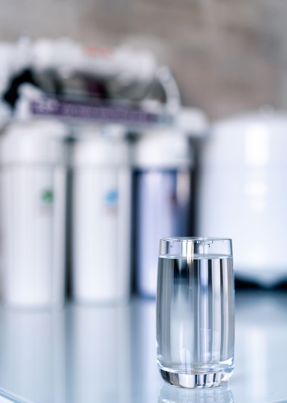 Glass of Water for Water Testing