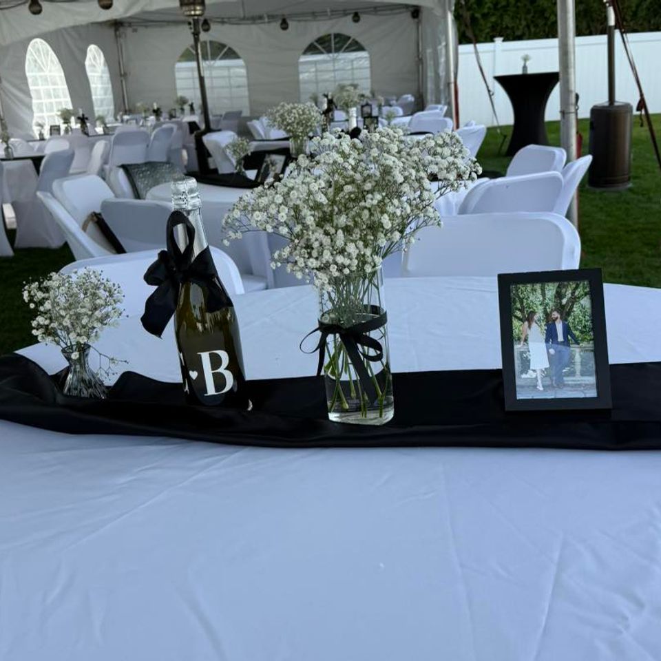 alt="The Party Savers staff bartending and waitressing at a Long Island Engagement Party"