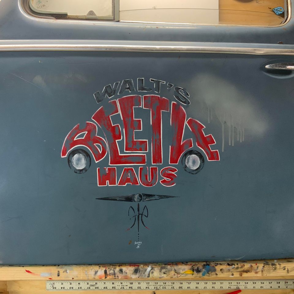 Creative custom pinstriping design and artistic projects created by Skeeter's Grafix.