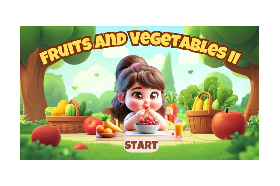 Fruits   vegetables ii   kids interactive quiz game