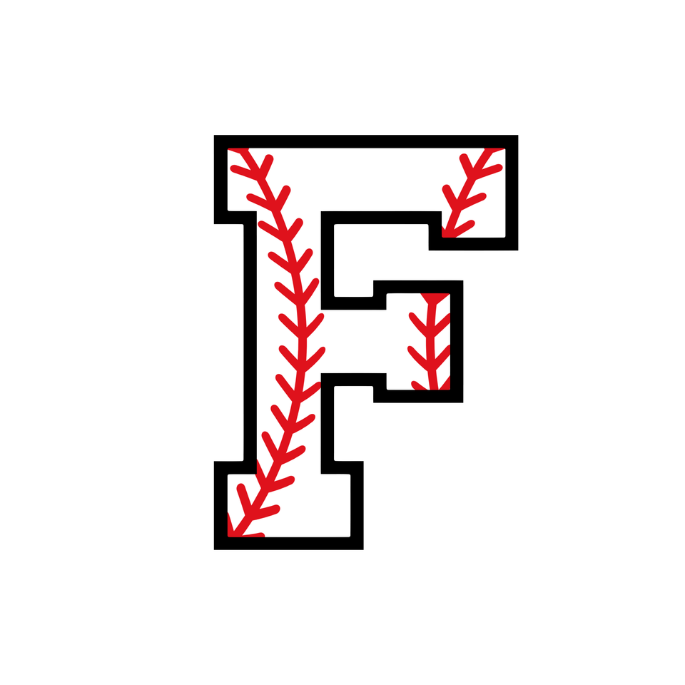 Sports   baseball letter f