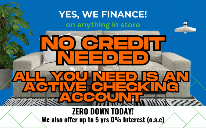 Furniture center website landing page image