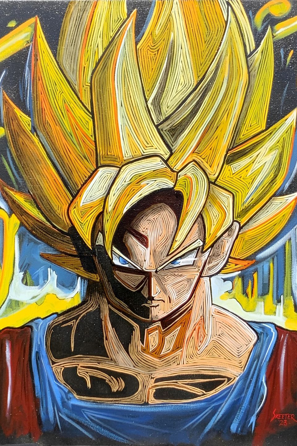 Hand-painted portrait art collection by Skeeter's Grafix.