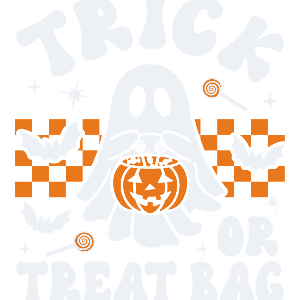 Bags   halloween trick or treat wht