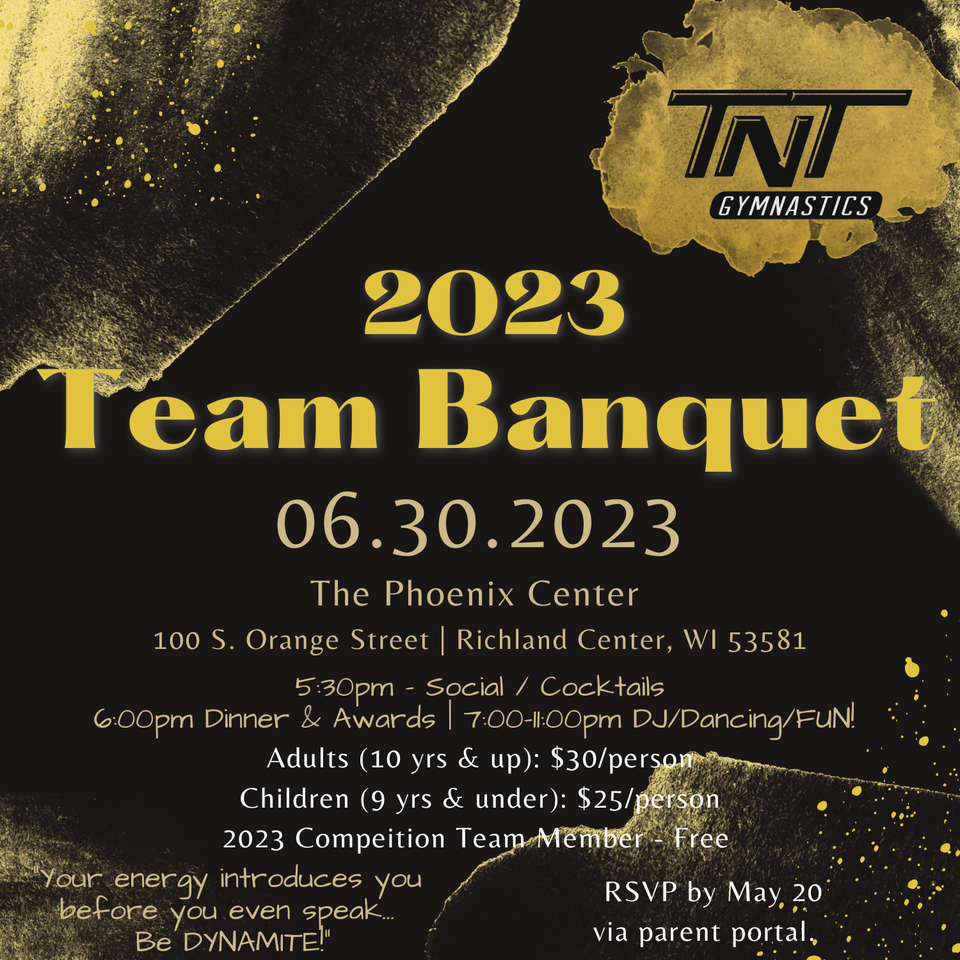 2023 team banquet save the date