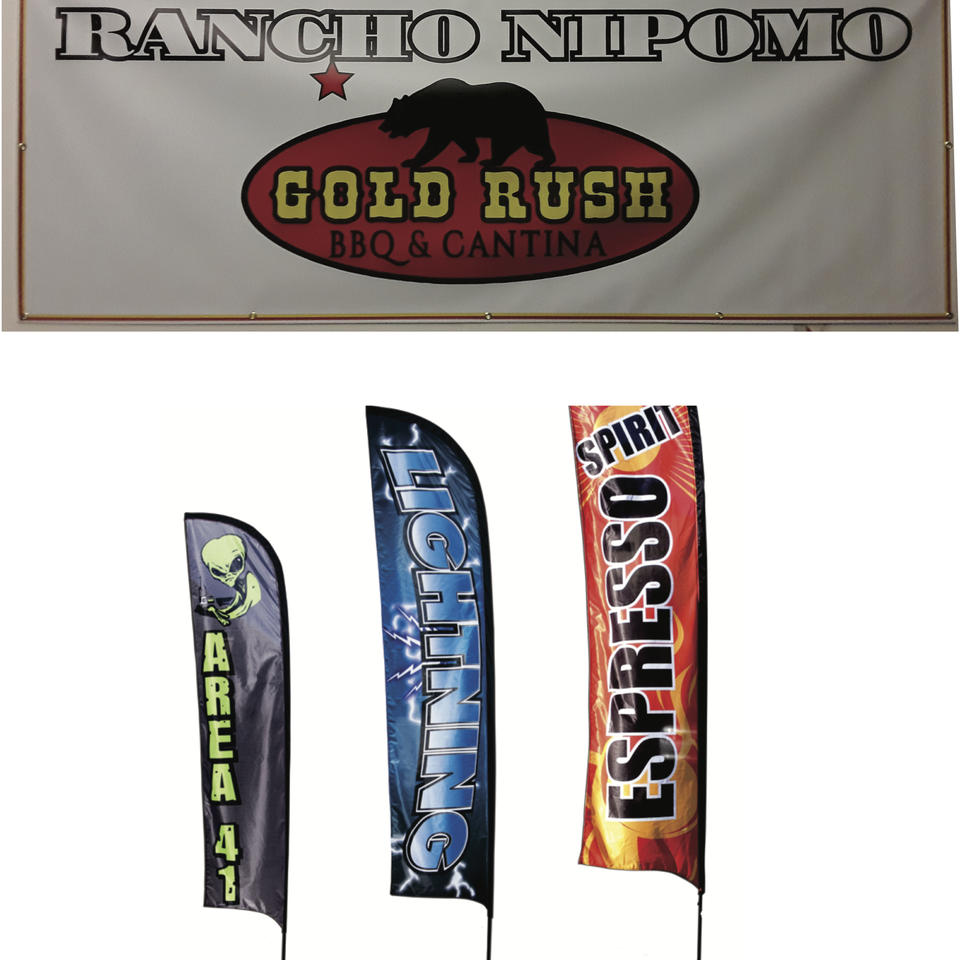 Custom vinyl and fabric banners