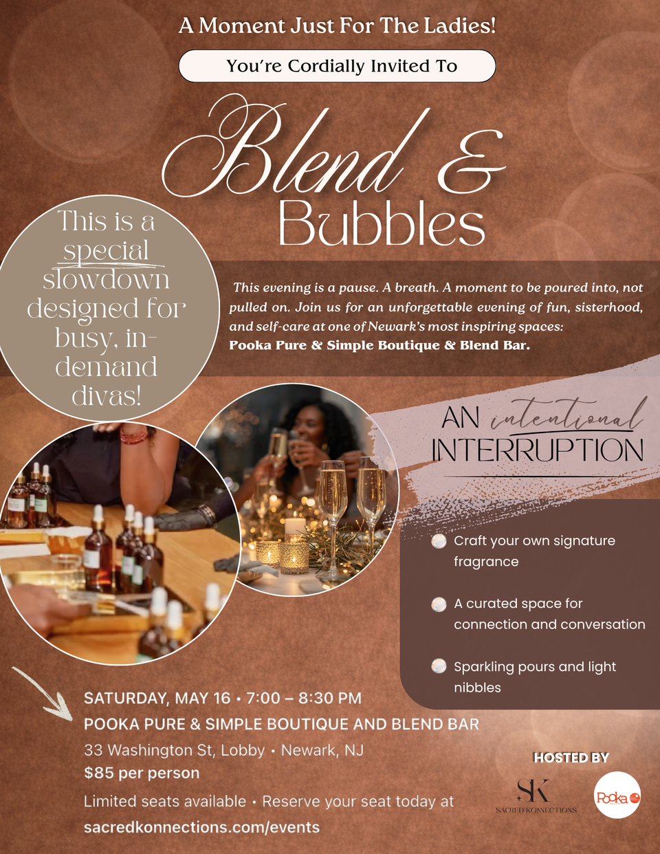 New women blending and bubbles