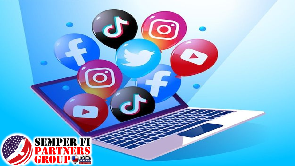 Logo dyi  social media marketing platform   semper fi marketing solutions branded