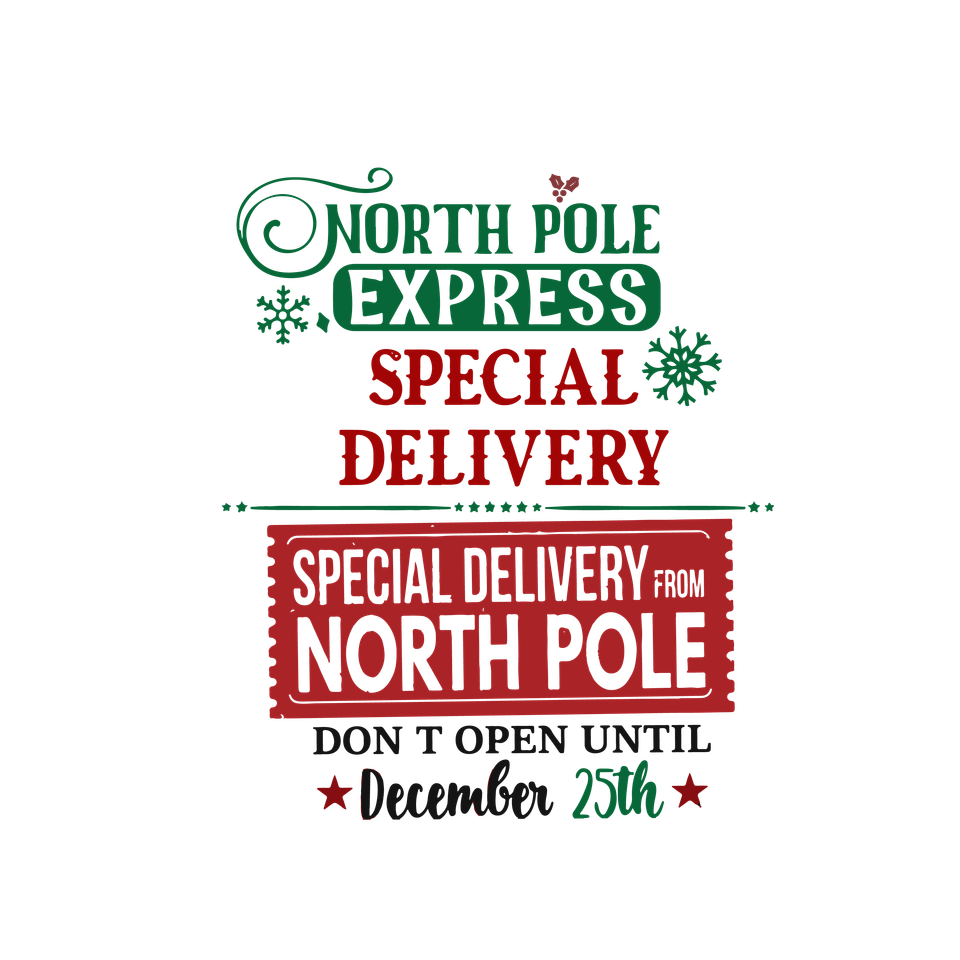 Seasons   christmas santa sack north pole express special delivery 3 01